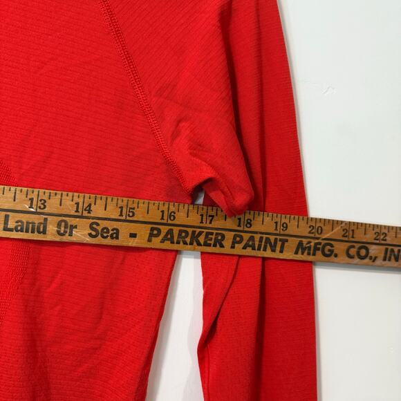 Lululemon Women's Swiftly Tech Long Sleeve Shirt Waist Length Red Orange 8 - Picture 3 of 7